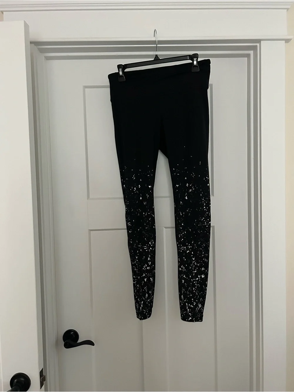 lululemon athletica Black Leggings with White Speckle Detail